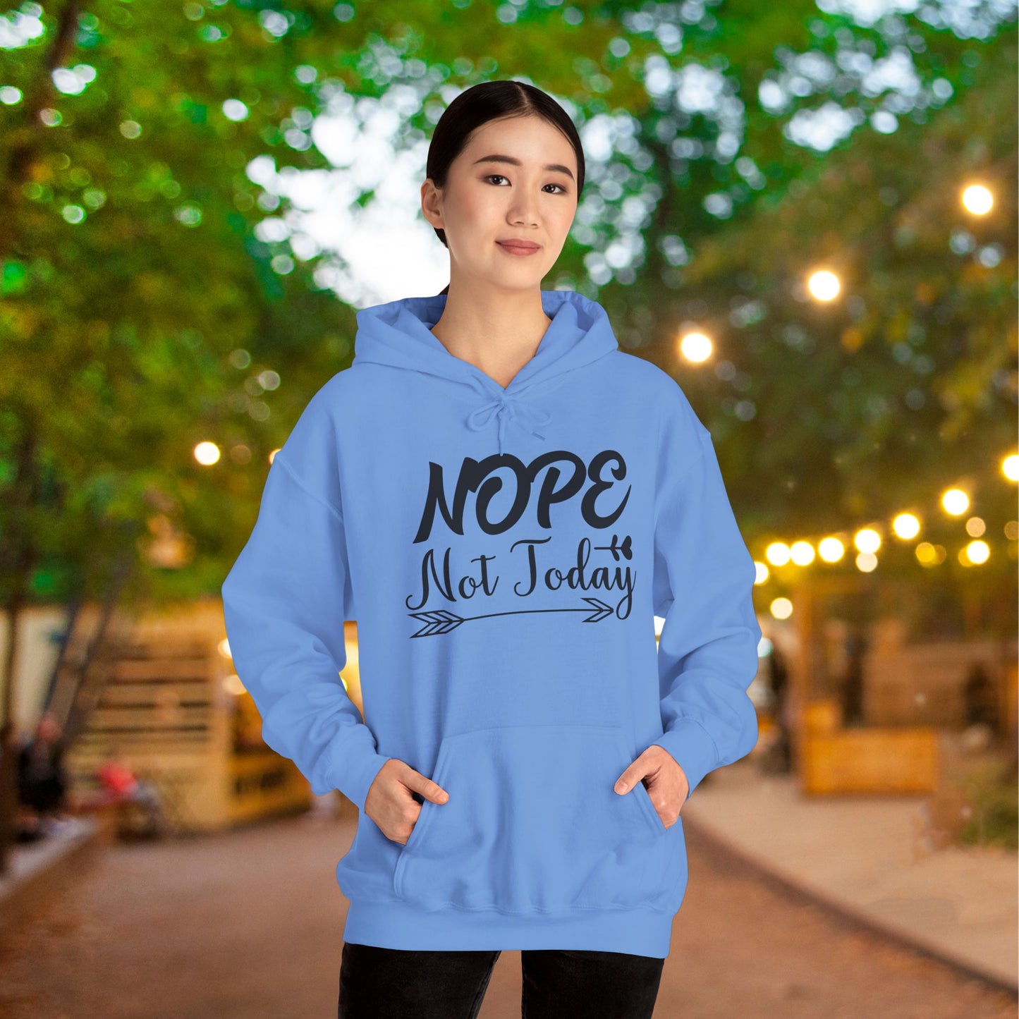 Nope Not Today Heavy Blend™ Hooded Sweatshirt