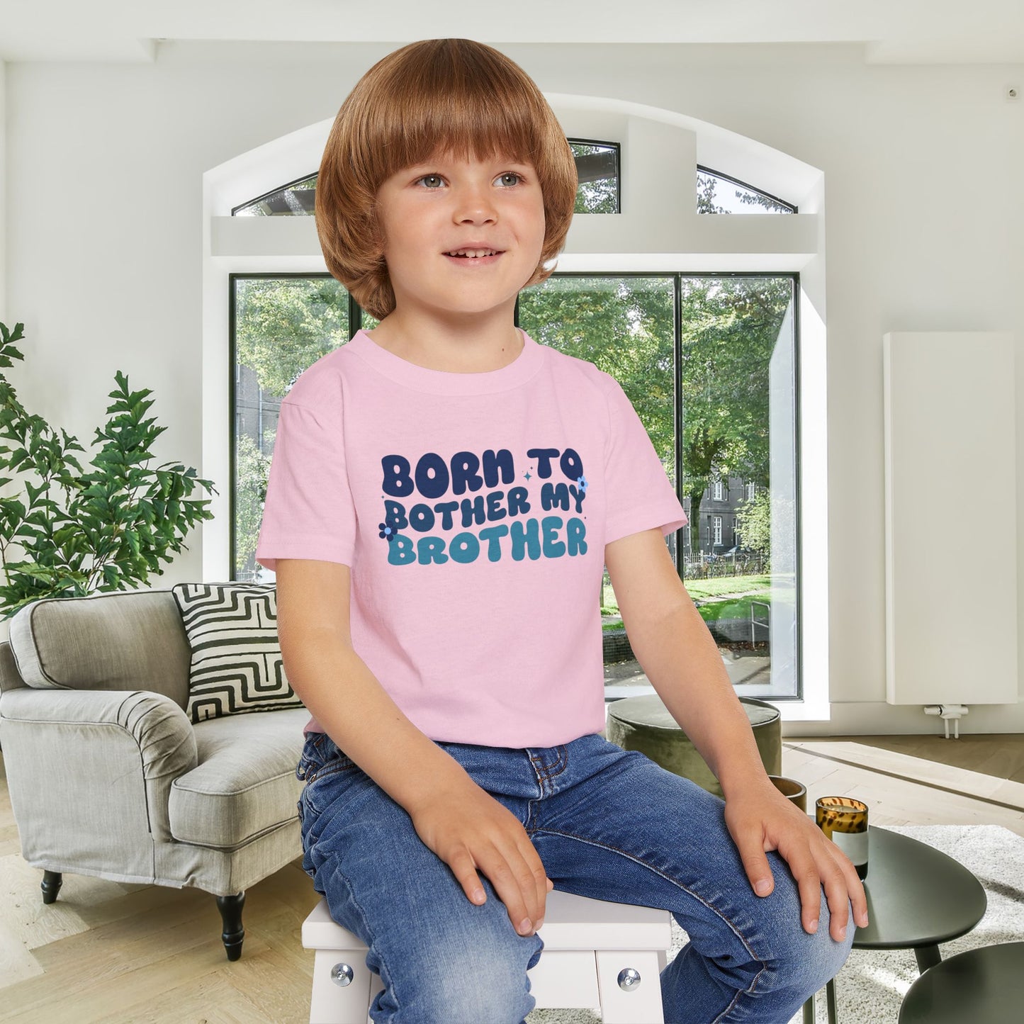Born to Bother My Brother Heavy Cotton™ Toddler T-shirt