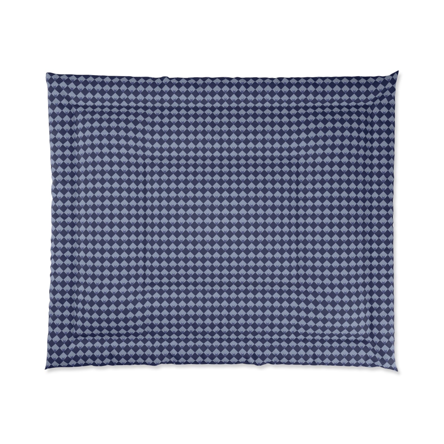 Diamond Bloom-Navy & Periwinkle Comforter