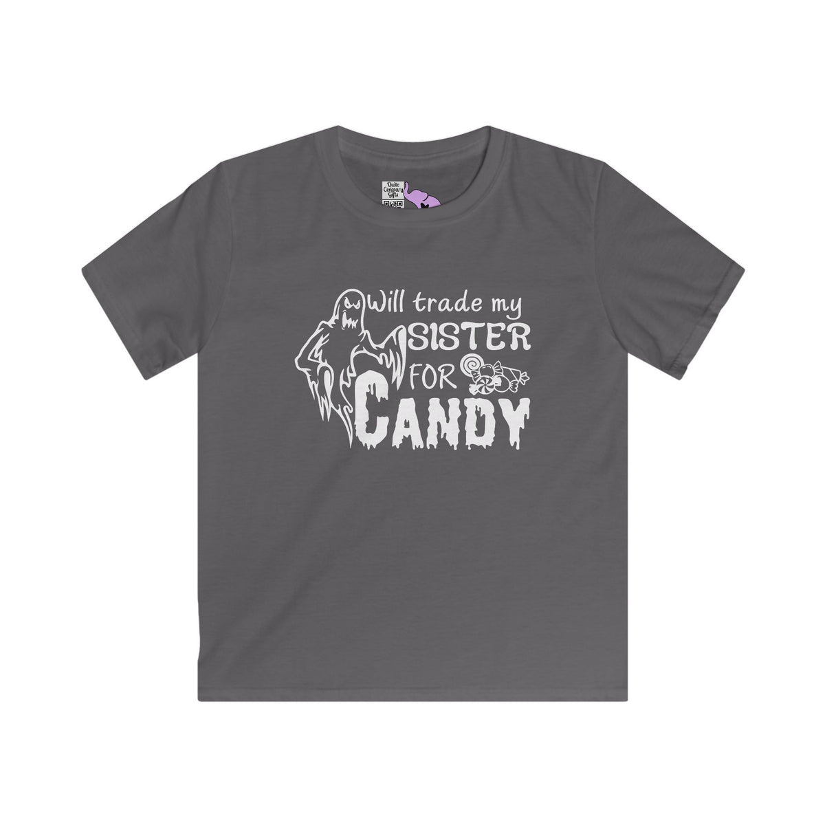 Will Trade My Sister For Candy (Ghost) Youth Softstyle Tee