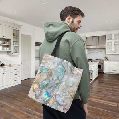 Green Opalescent Dreams Canvas Tote Bag