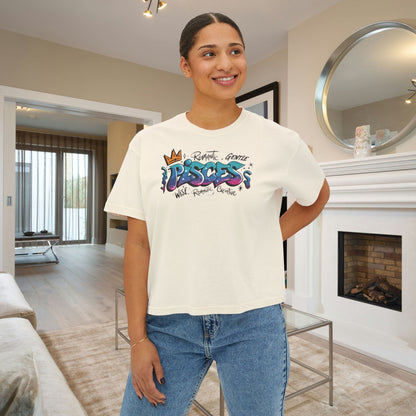 Pisces Street Art Women's Boxy Tee