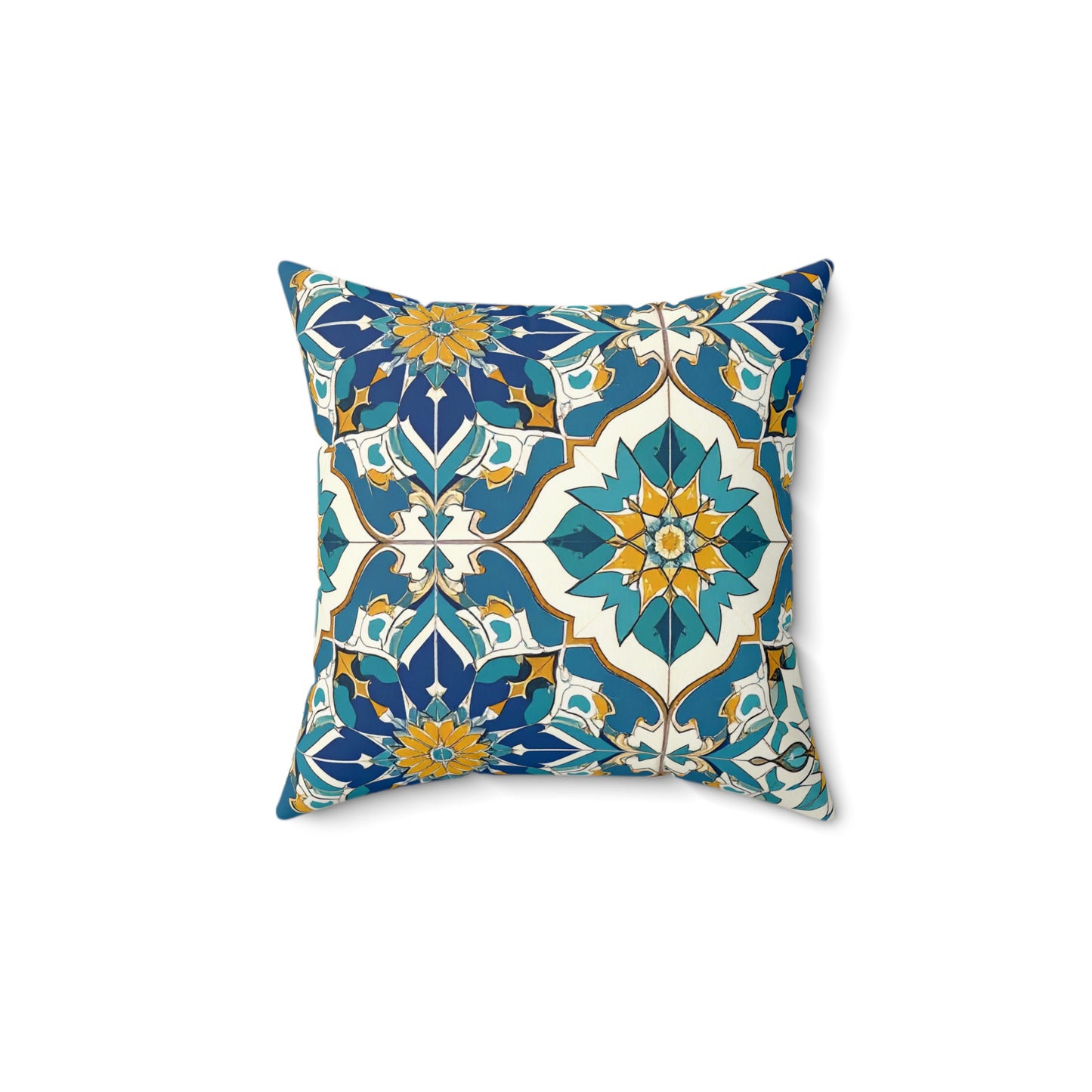 Mediterranean Lace Throw Pillow