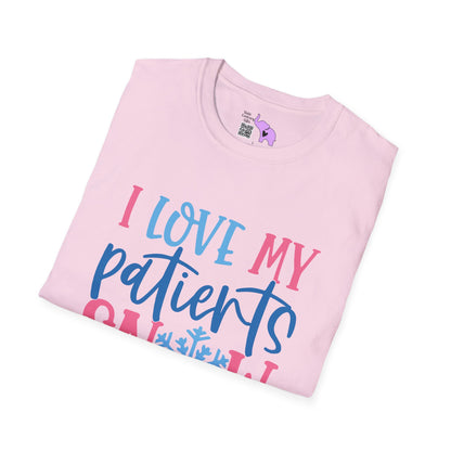 I Love My Patients Snow Much (Nurse) Adult T-shirt