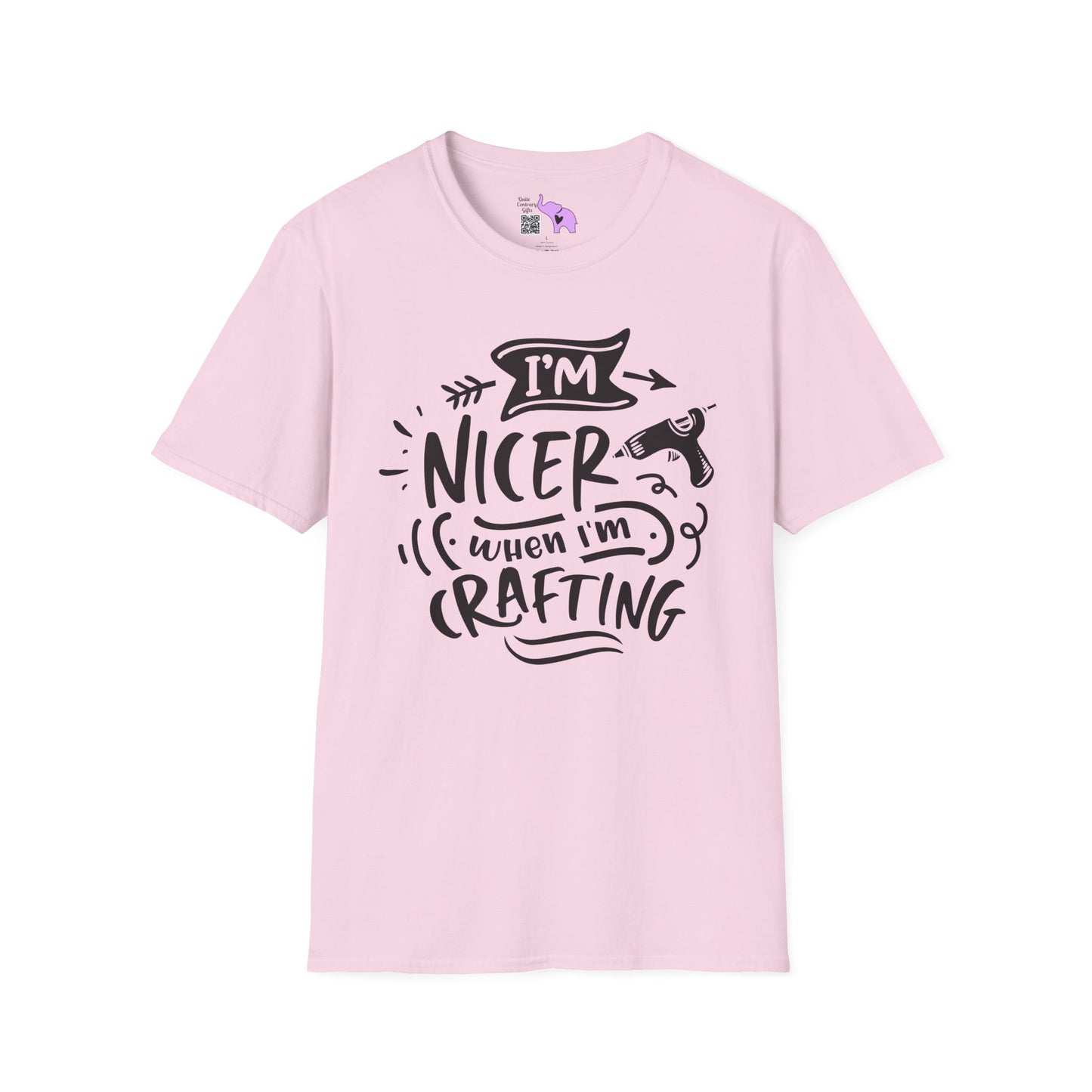 I'm Nicer When I'm Crafting Adult T-shirt