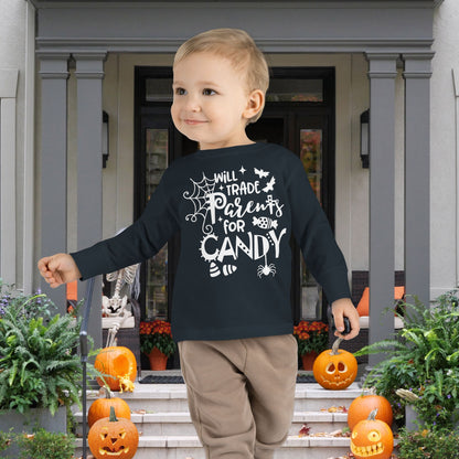 Will Trade Parents For Candy Toddler Long Sleeve Tee