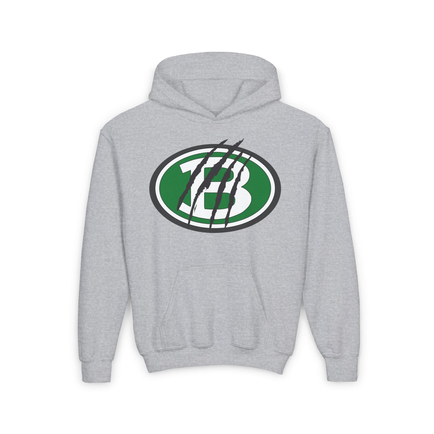 Brenham ISD Logo w/Claw Marks Youth Heavy Blend Hoodie