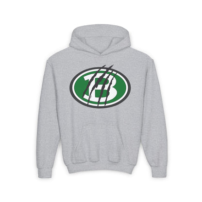 Brenham ISD Logo w/Claw Marks Youth Heavy Blend Hoodie