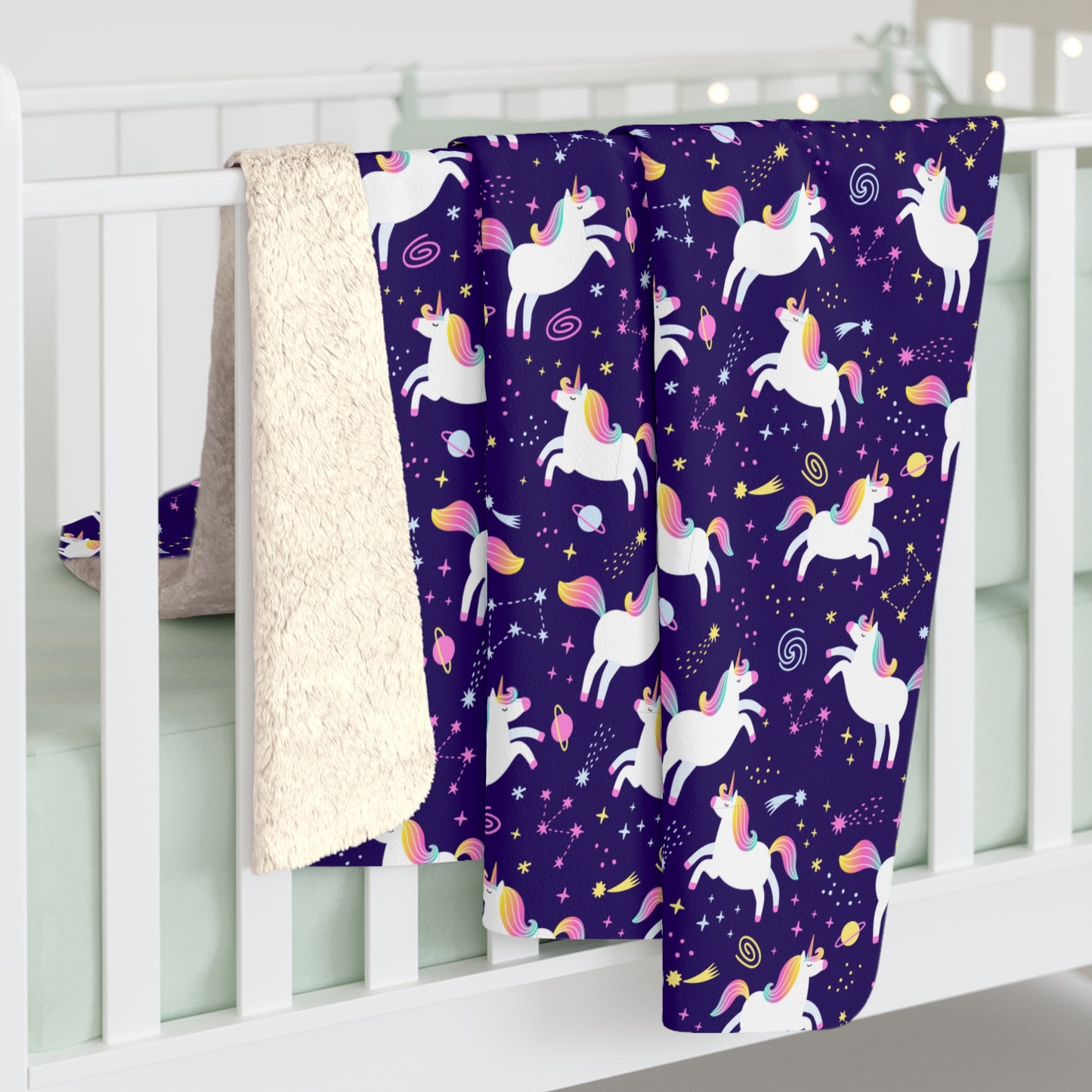 Unicorniverse Sherpa Fleece Blanket