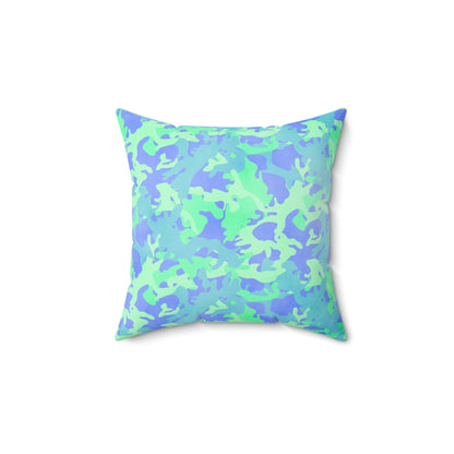 Glacier Grove Camo Throw Pillow