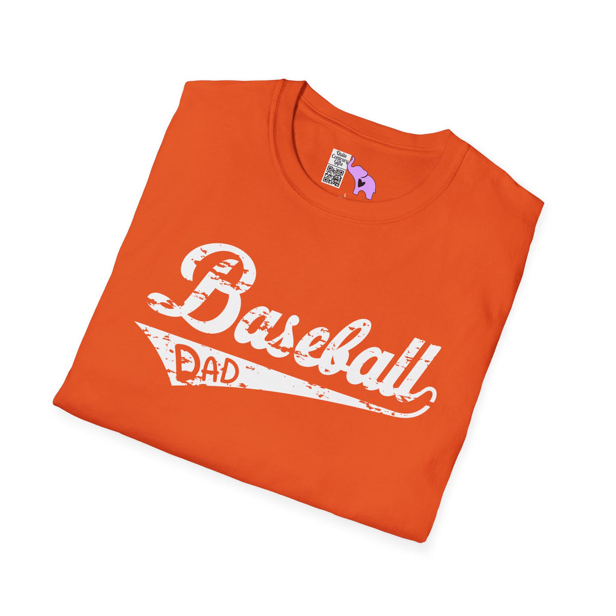Baseball Dad (Grunge) Adult T-shirt