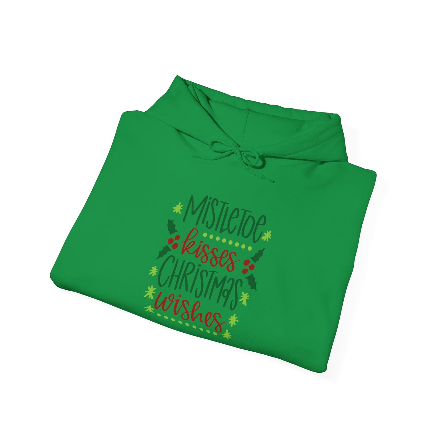 Mistletoe Kisses Christmas Wishes Heavy Blend™ Hooded Sweatshirt