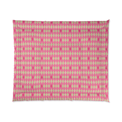 Pink Amour Harlequin Comforter