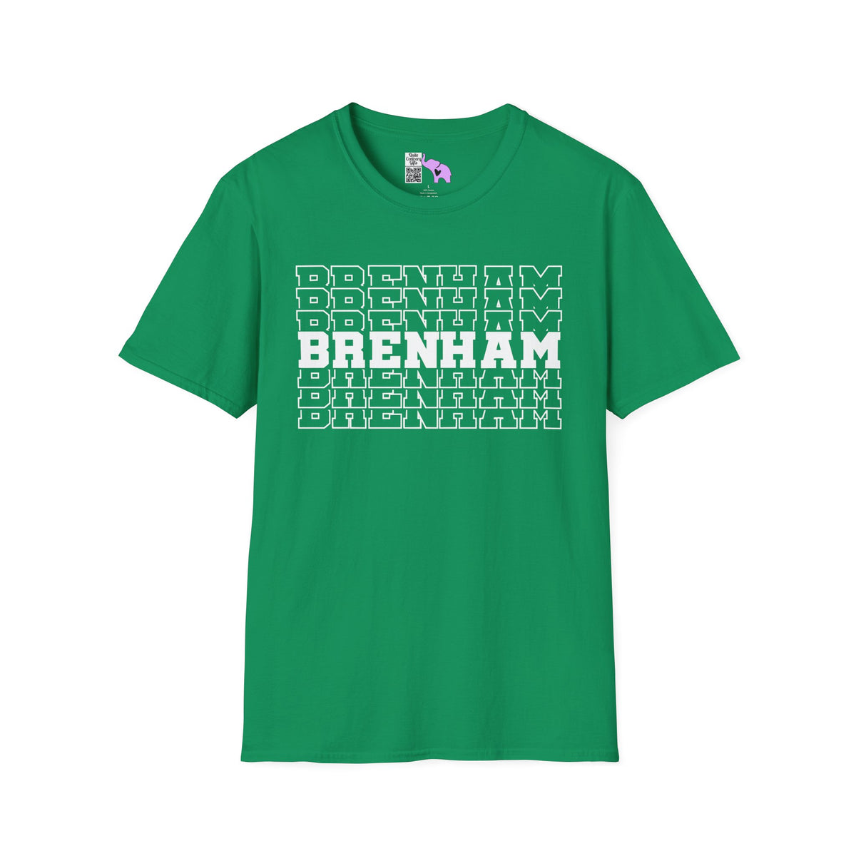 Brenham (Stacked) Adult T-shirt