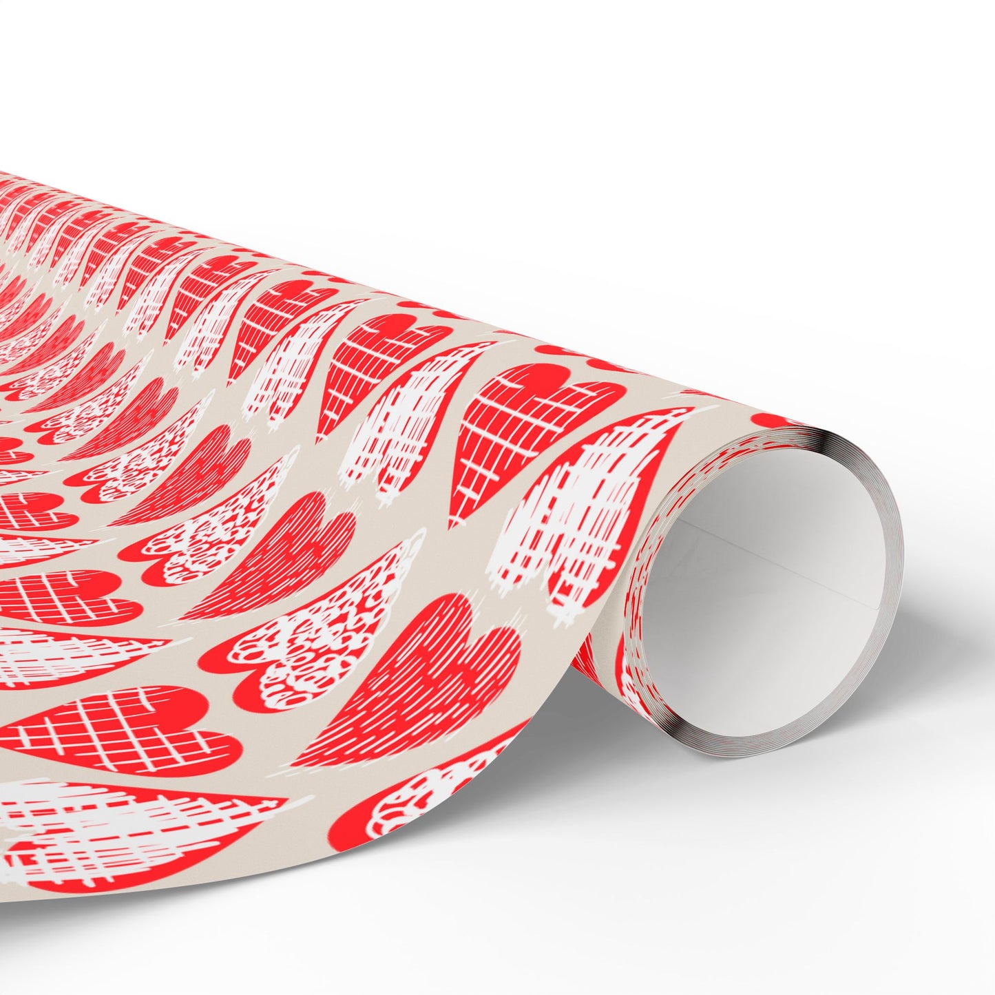 Doodle Hearts Wrapping Paper