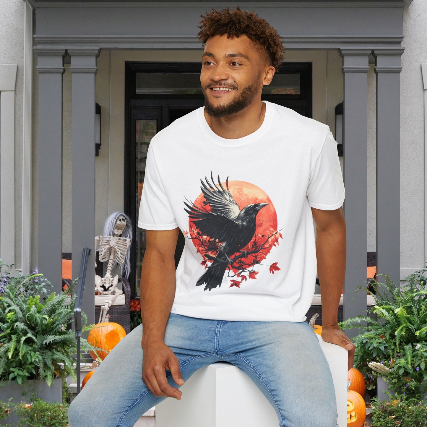 Halloween Crows 3 Adult T-shirt