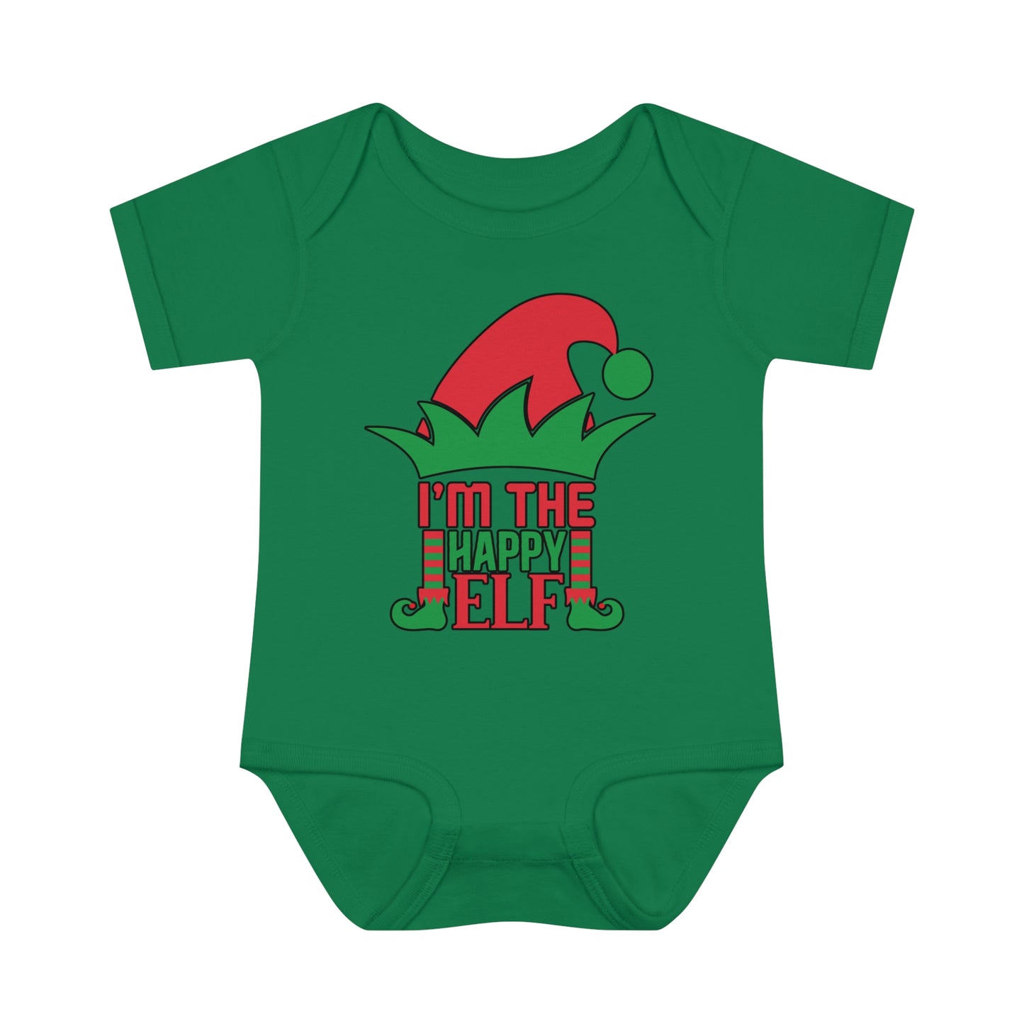 I'm The Happy Elf Infant Baby Rib Bodysuit