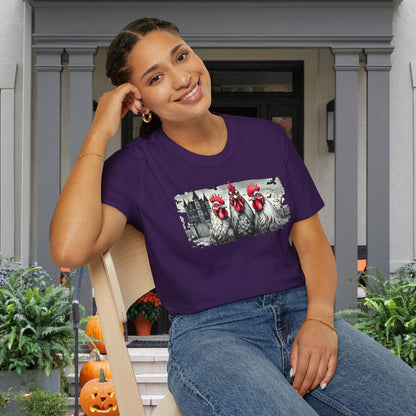 Spooky Chickens Adult T-shirt