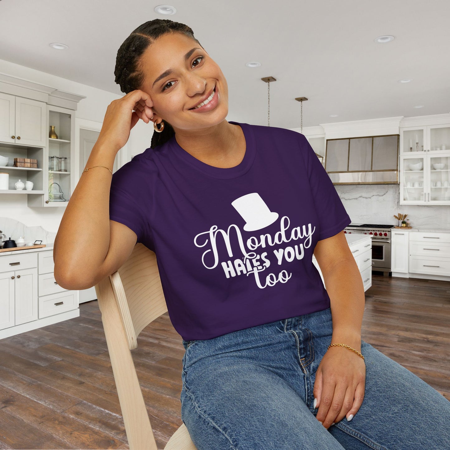 Monday Hates You Too Adult T-shirt