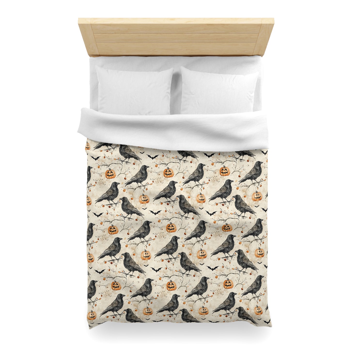 Crow & Gourd Microfiber Duvet Cover