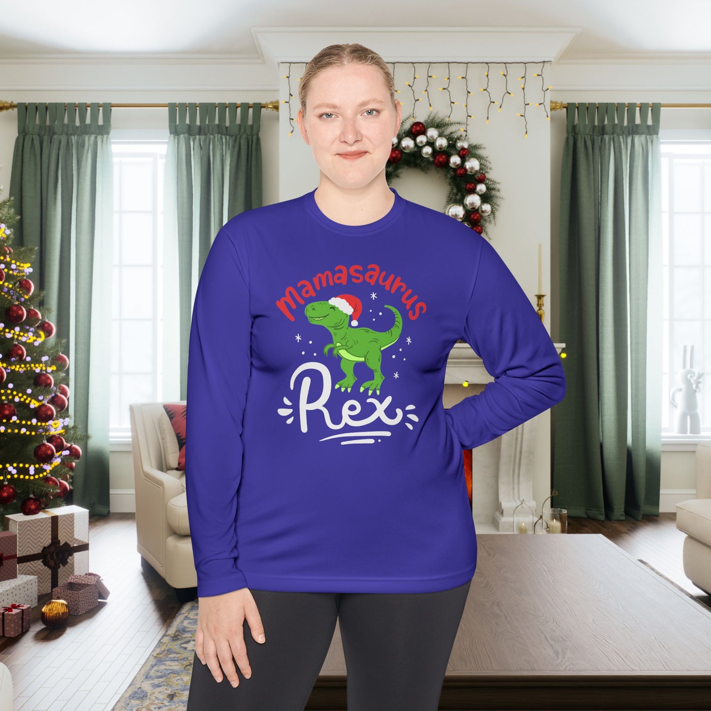Mamasaurus Rex Adult Long Sleeve Tee