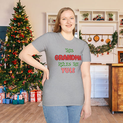 This Grandma Rules The Yule Adult T-shirt