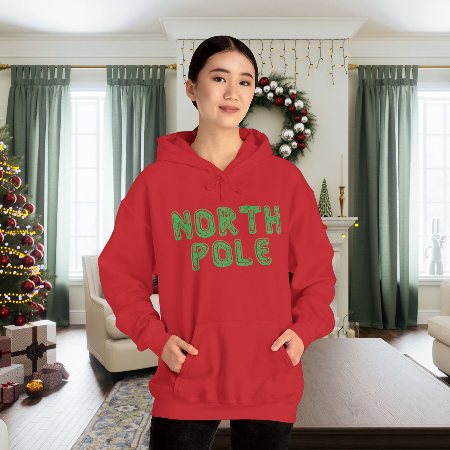 North Pole Adult Heavy Blend™ Hooded Sweatshirt