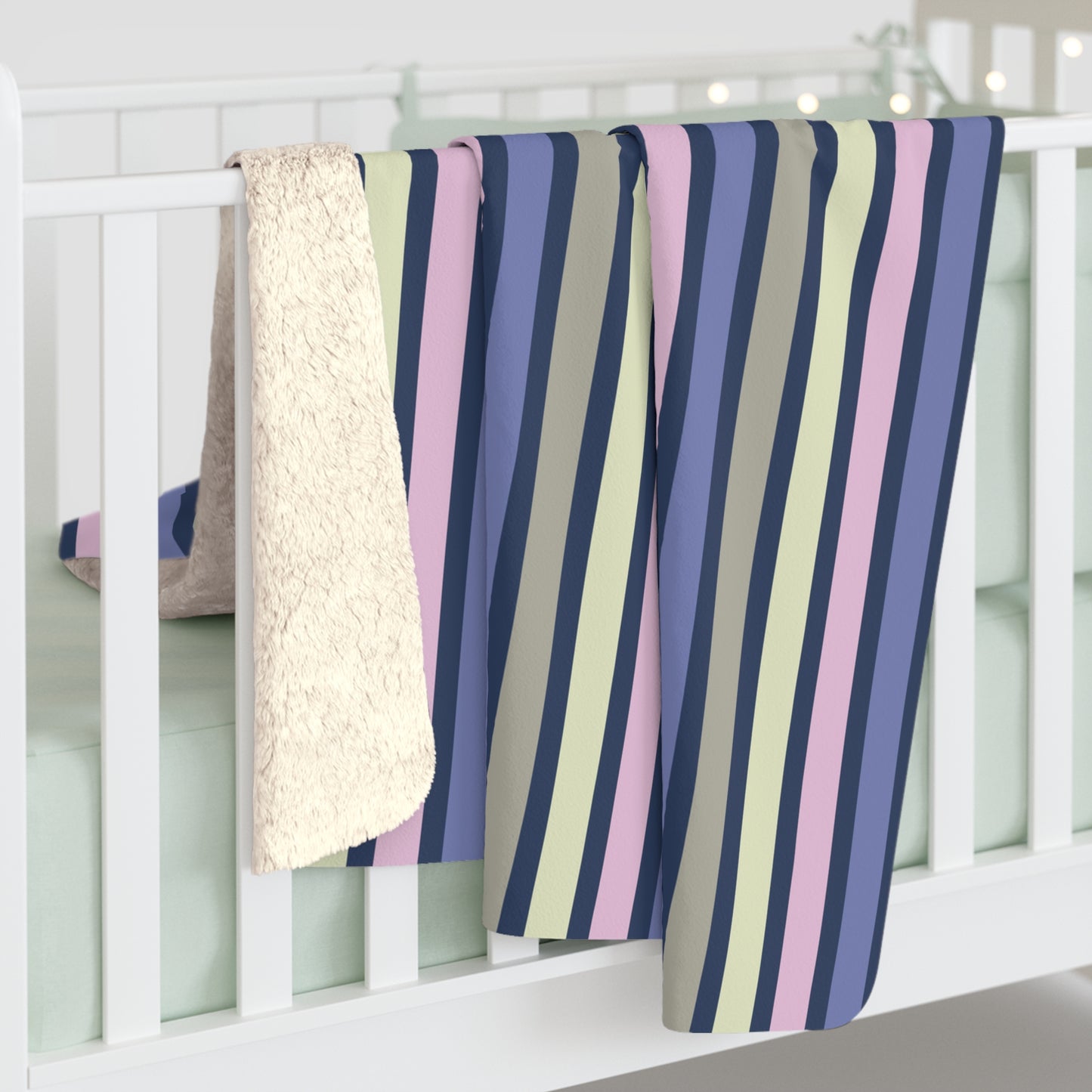 Earthy Stripes Fleece Blanket
