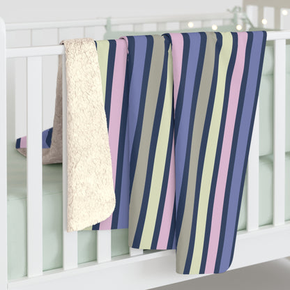 Earthy Stripes Fleece Blanket