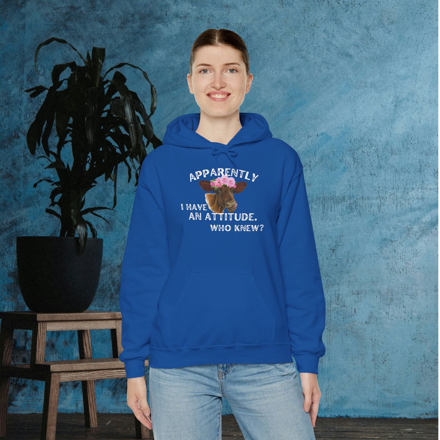 Apparently I Have An Attitude; Who Knew? Heavy Blend™ Hooded Sweatshirt