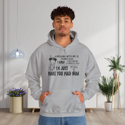 Arguing With Me is Pointless... Heavy Blend™ Hooded Sweatshirt
