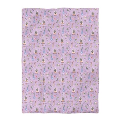 Lilac Meadow Keepsakes Microfiber Duvet Cover