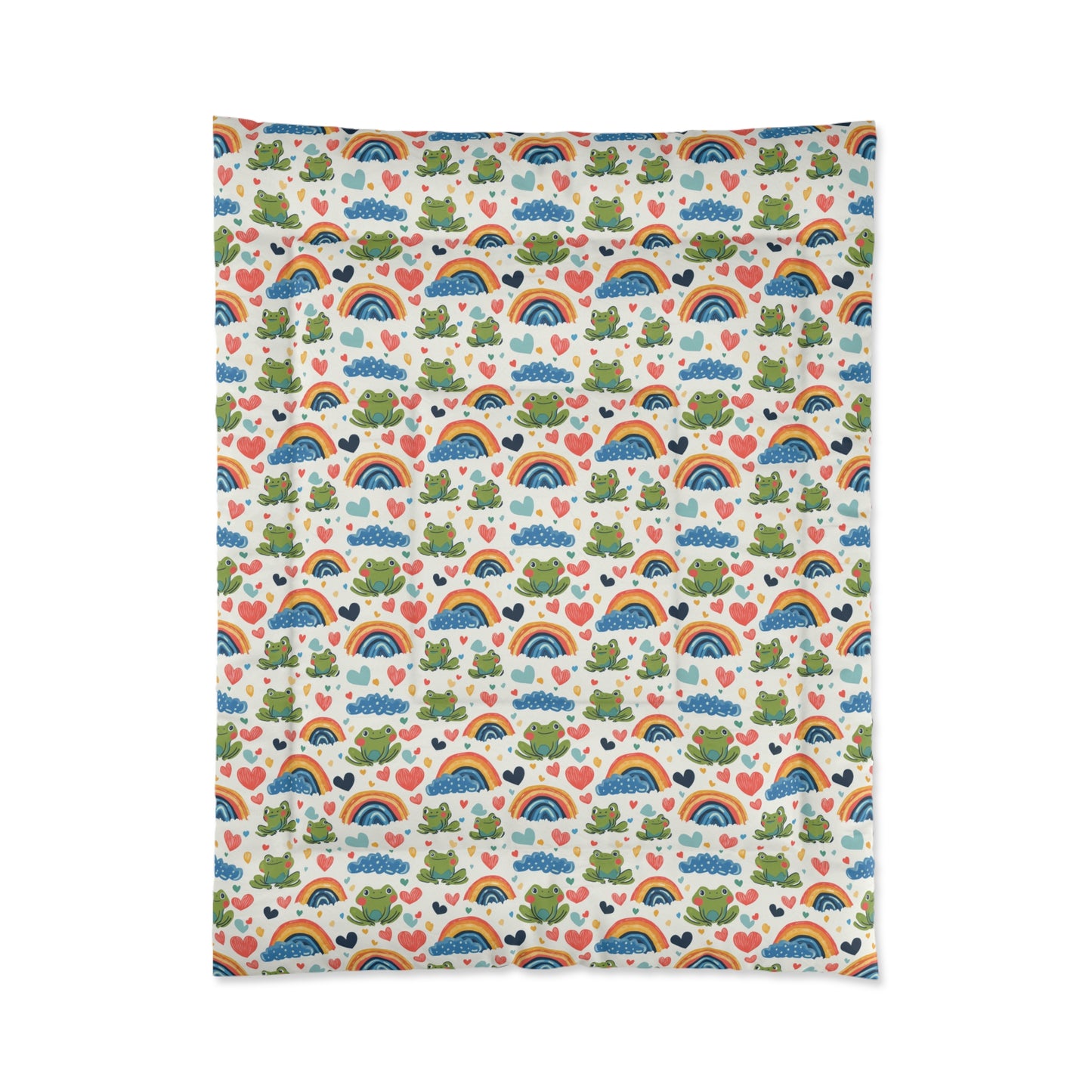 Ribbit Rainbows Basic Bedding Set