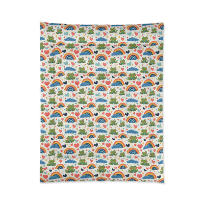 Ribbit Rainbows Basic Bedding Set