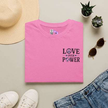 ""When the Power of Love Overcomes the Love of Power, the World Will Know Peace Adult T-shirt
