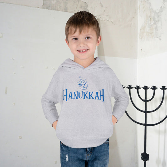 Hanukkah Toddler Pullover Fleece Hoodie