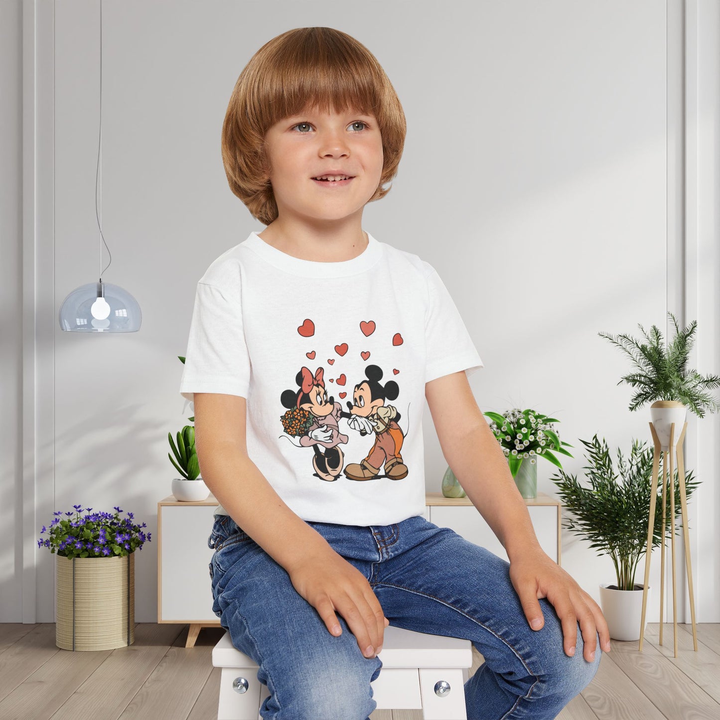 Valentine Mickey Loves Minnie Heavy Cotton™ Toddler T-shirt