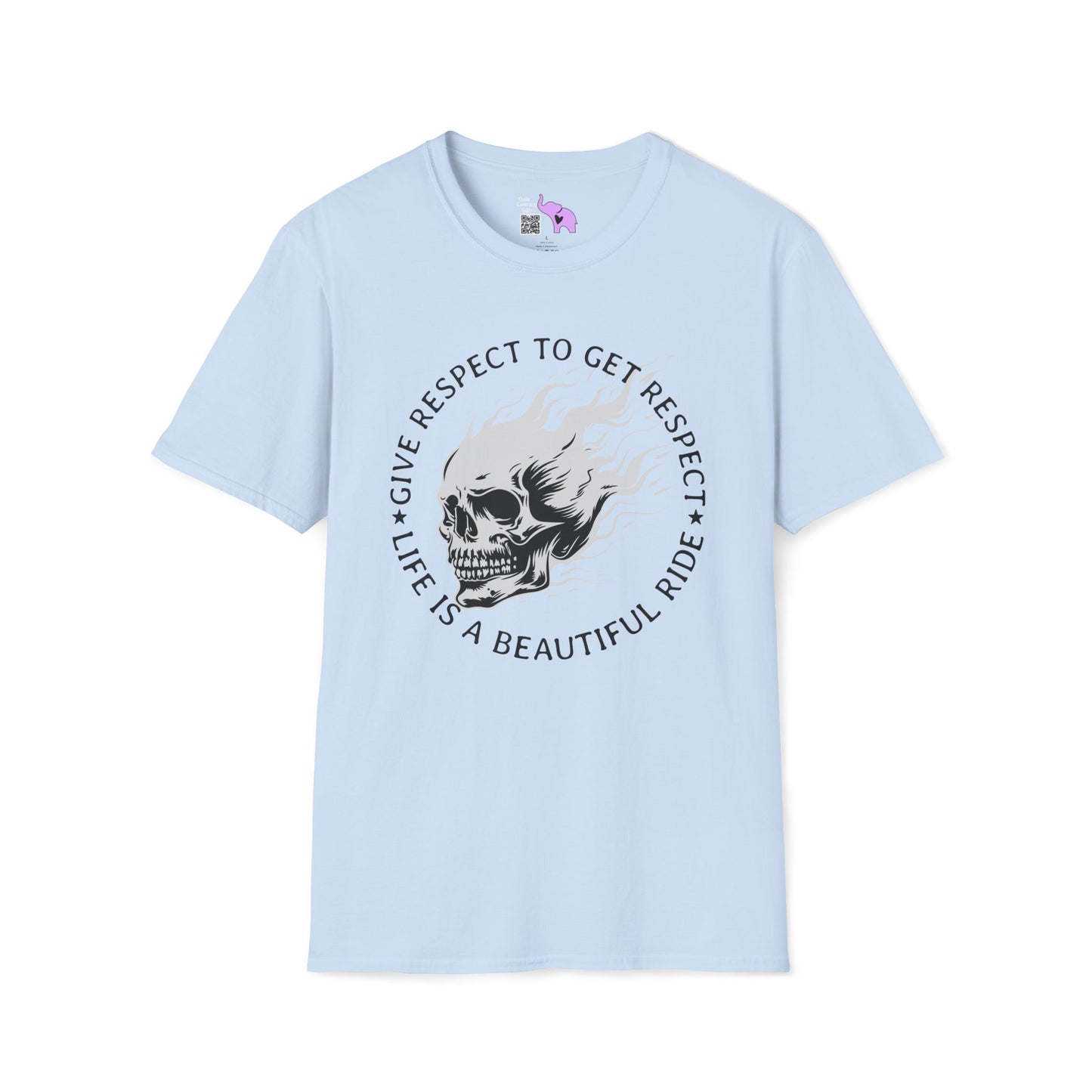 Give Respect to Get Respect Life Is A Beautiful Ride Adult T-shirt