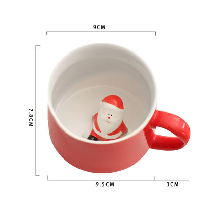 3D Christmas Character Ceramic Mug