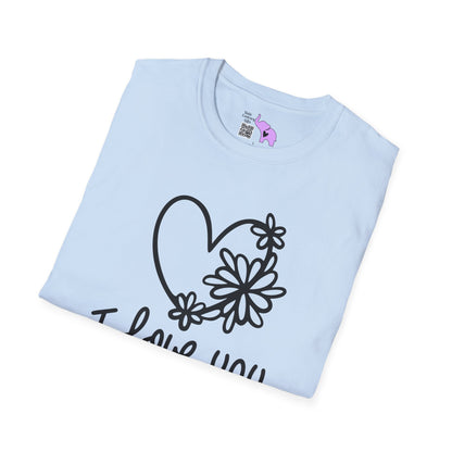 I Love You To The Beach Adult T-shirt