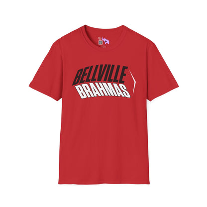 Bellville Brahmas (Angled) Adult T-shirt