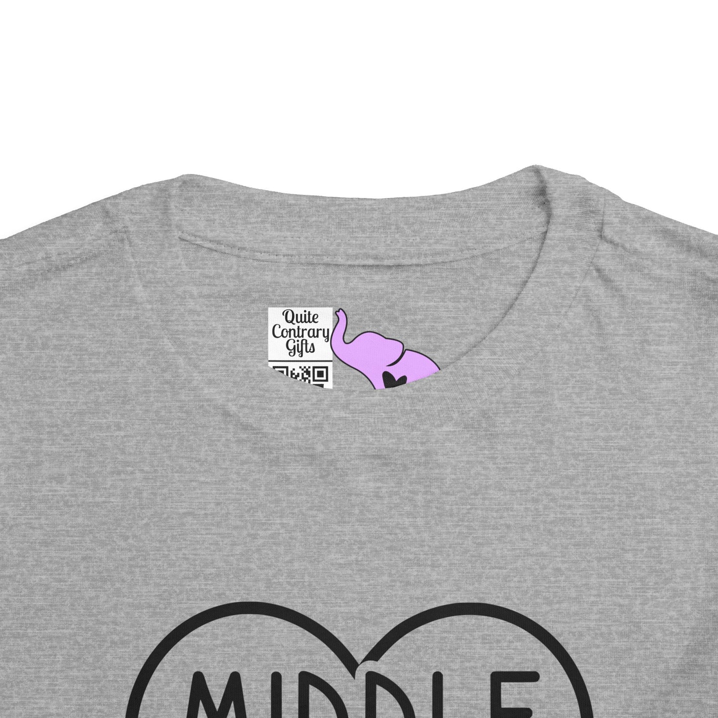 Middle Sister (Heart) Toddler Tee