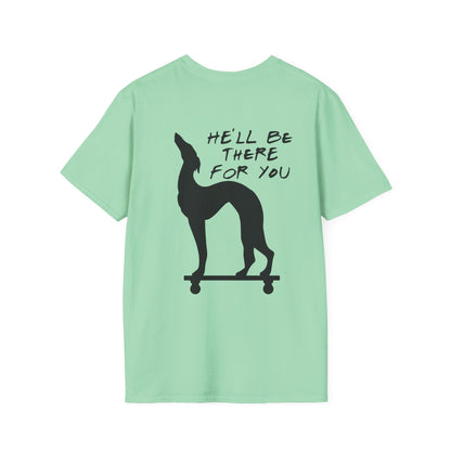 Friends; Dog Statue He'll Be There For You Adult T-shirt