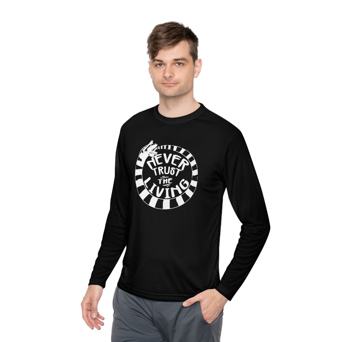 Never Trust The Living Beetlejuice Lightweight Long Sleeve Tee