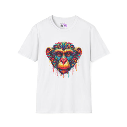 Colorful Chimp Adult T-shirt