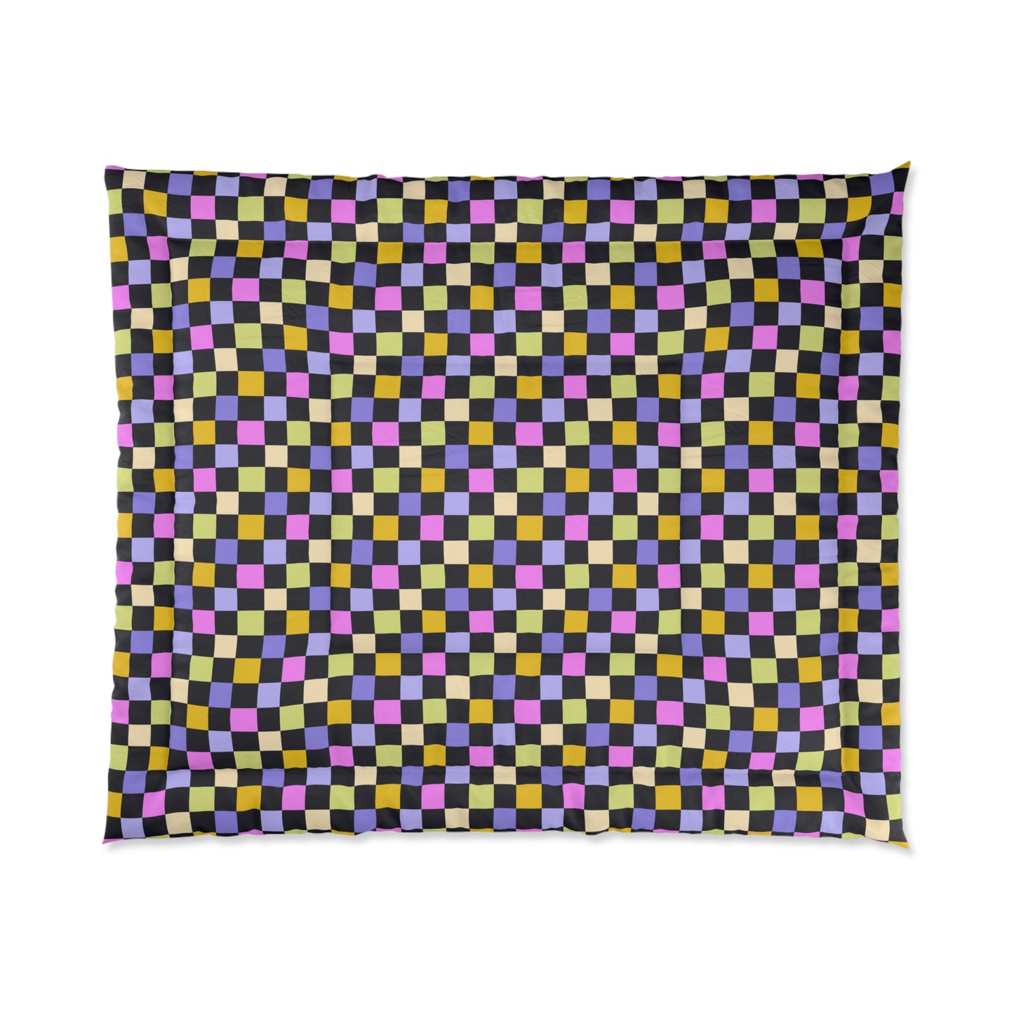 Joyful Checkerboard Comforter