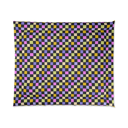 Joyful Checkerboard Comforter