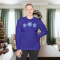 Blue Snowflakes Adult Long Sleeve Tee