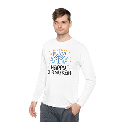 Happy Chanukah Adult Long Sleeve Tee