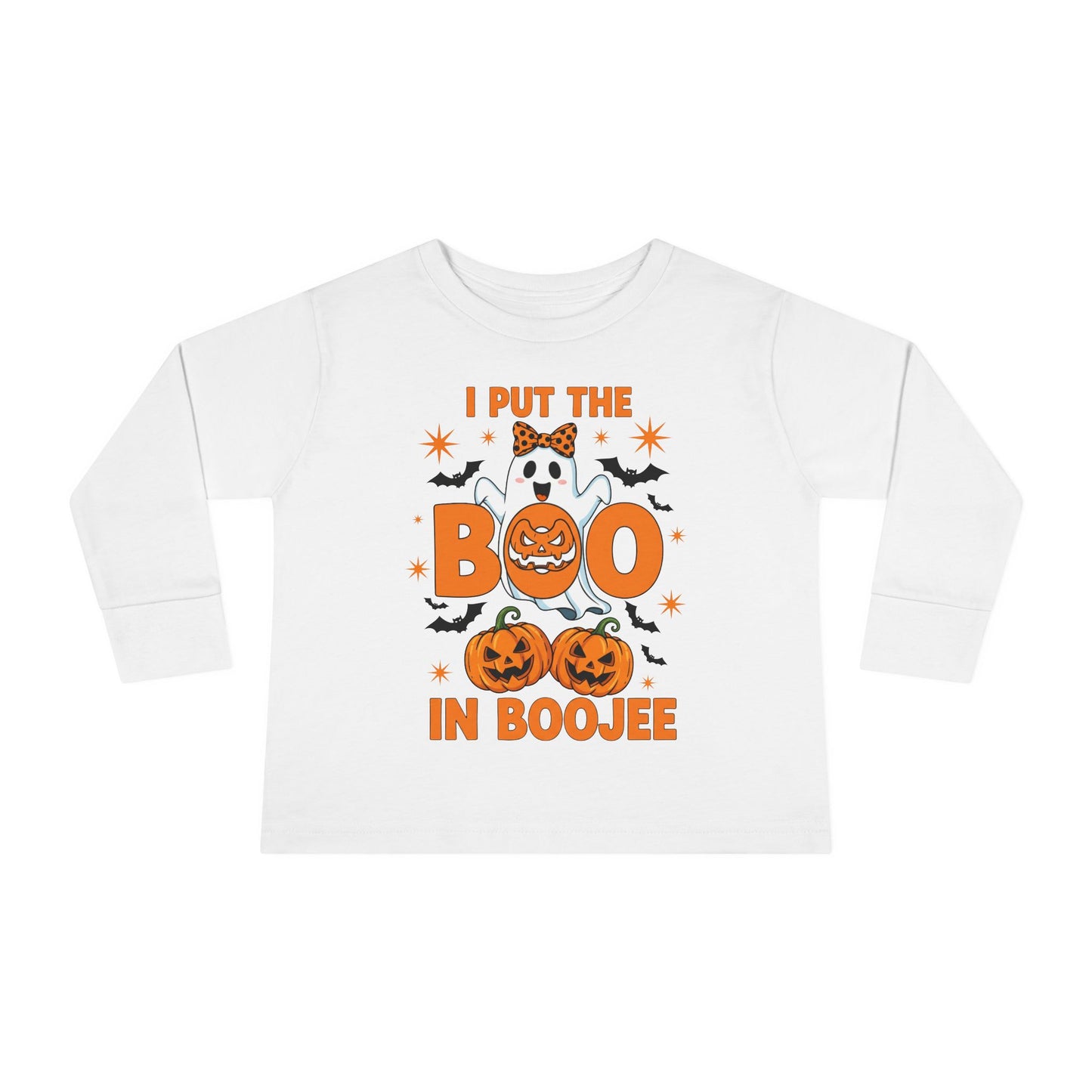 I Put the Boo in Boojee Toddler Long Sleeve Tee